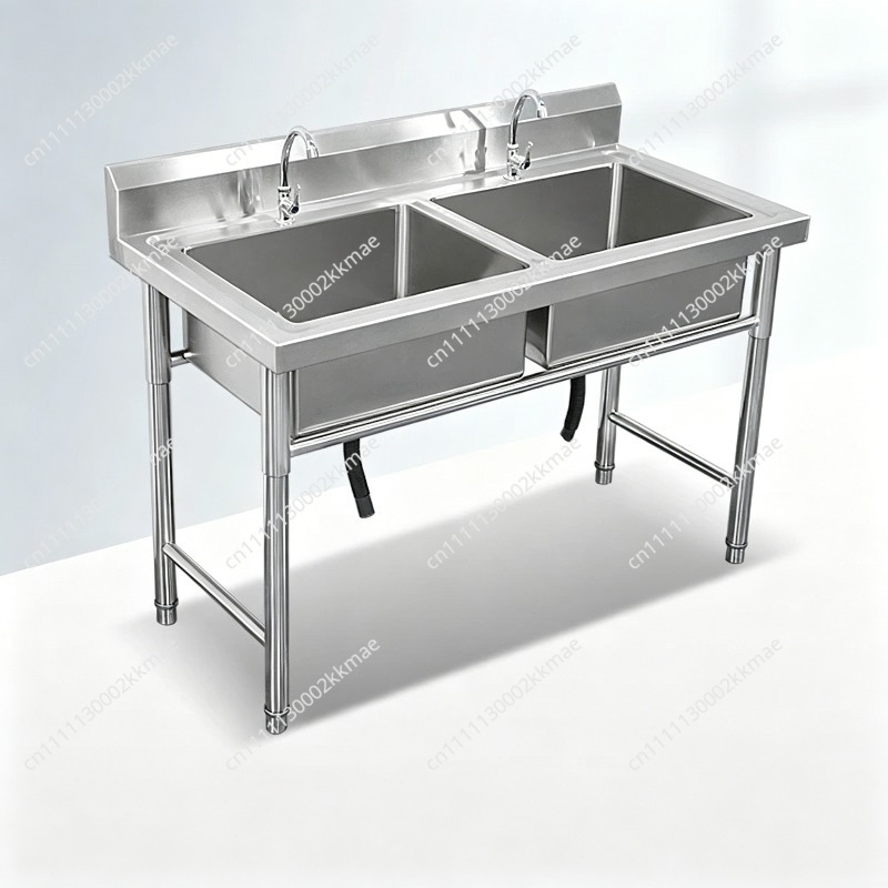 Commercial Kitchen Double Sink - Коммерческая мойка из нержавеющей стали 304