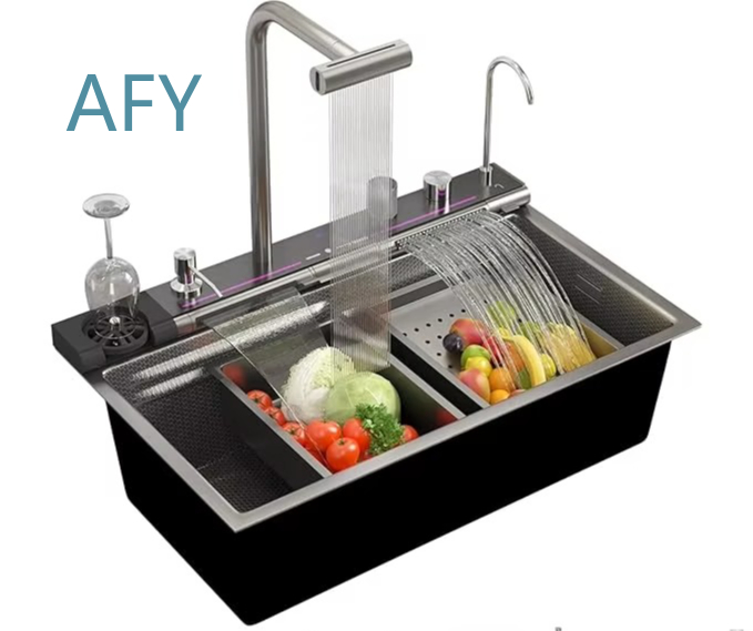 Commercial Kitchen Double Sink - Оптовая продажа: Современная квадратная кухонная мойка