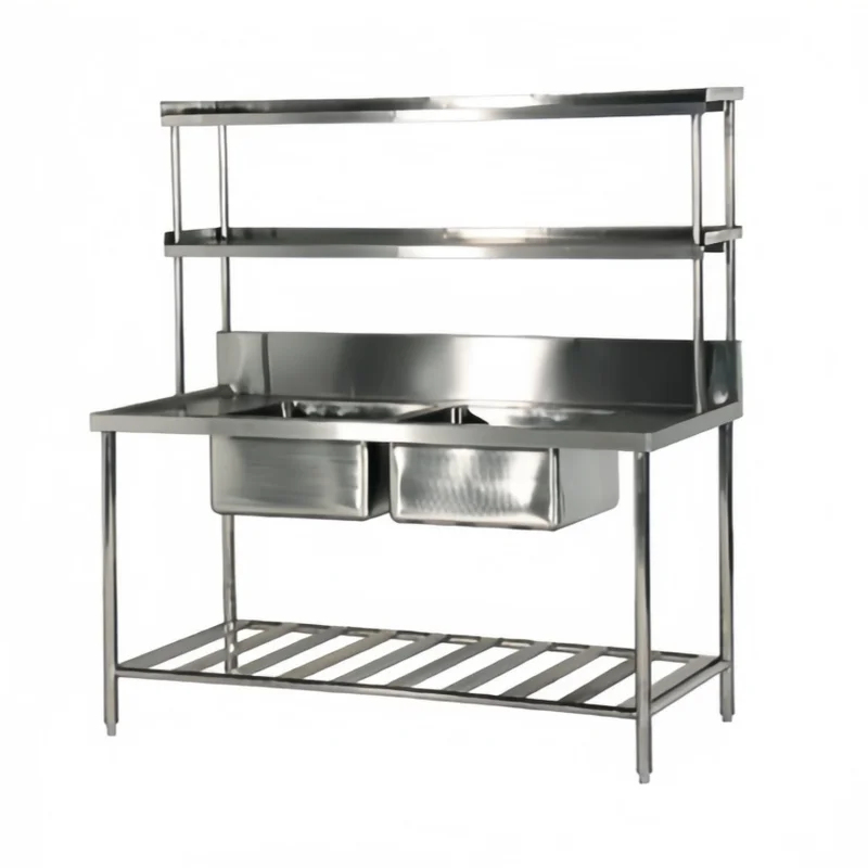 Commercial Kitchen Double Sink - Двойная коммерческая мойка из нержавеющей стали