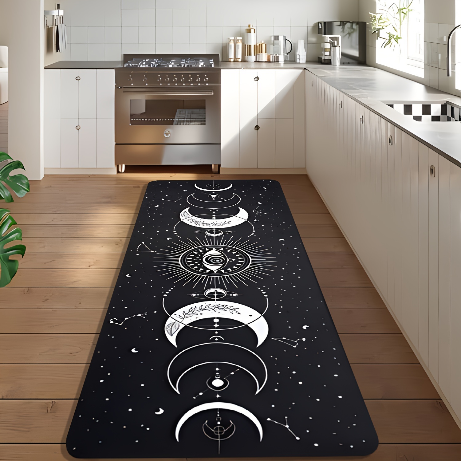 Commercial Kitchen Non Slip Flooring - Набор кухонных ковриков «Небесные фазы Луны»
