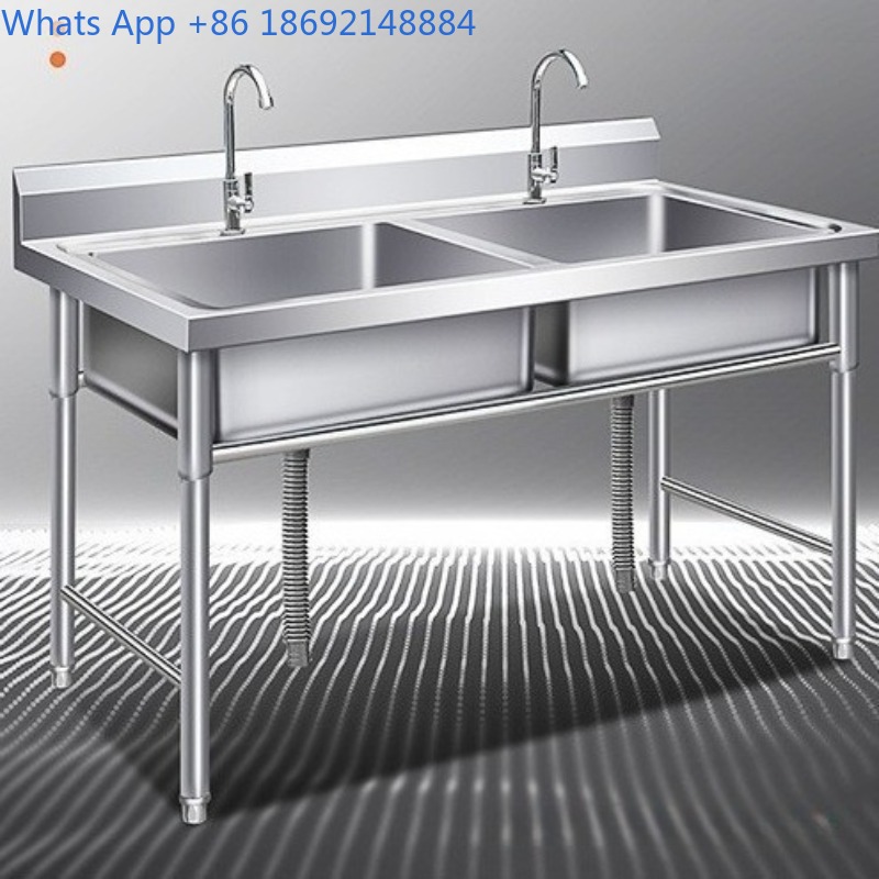 Commercial Kitchen Double Sink - Коммерческая раковина из нержавеющей стали с