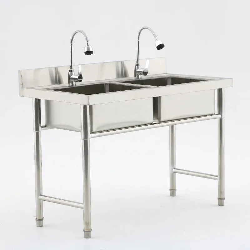 Профессиональное кухонное обор – обзор и цена Commercial Kitchen Double Sink
