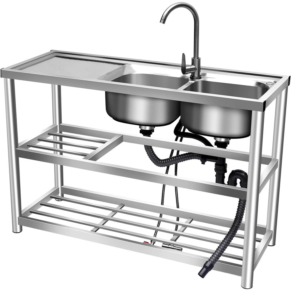 Комплект из 2 коммерческих кух – обзор и цена Commercial Kitchen Double Sink