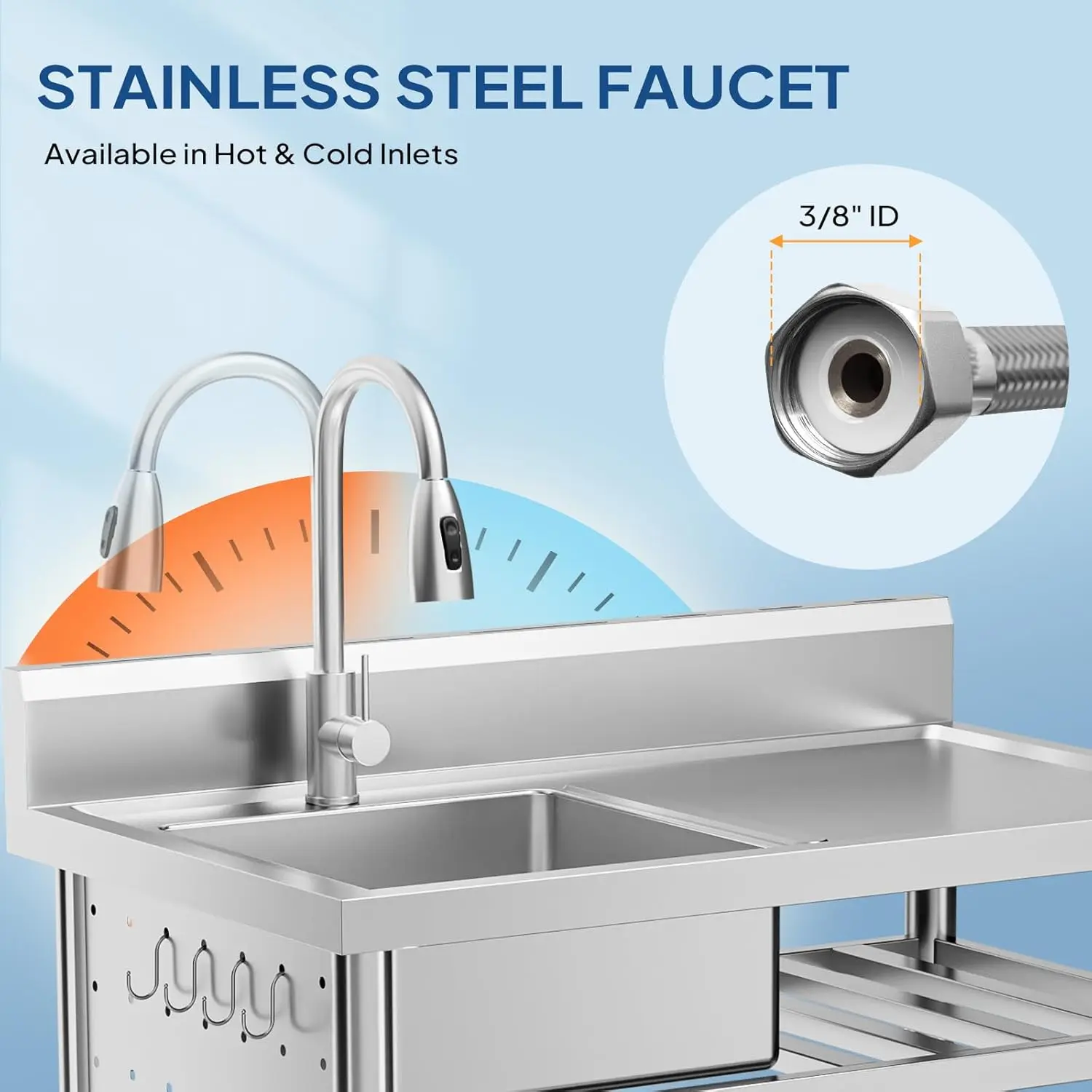 Мойка из нержавеющей стали, от – обзор и цена Commercial Kitchen Double Sink