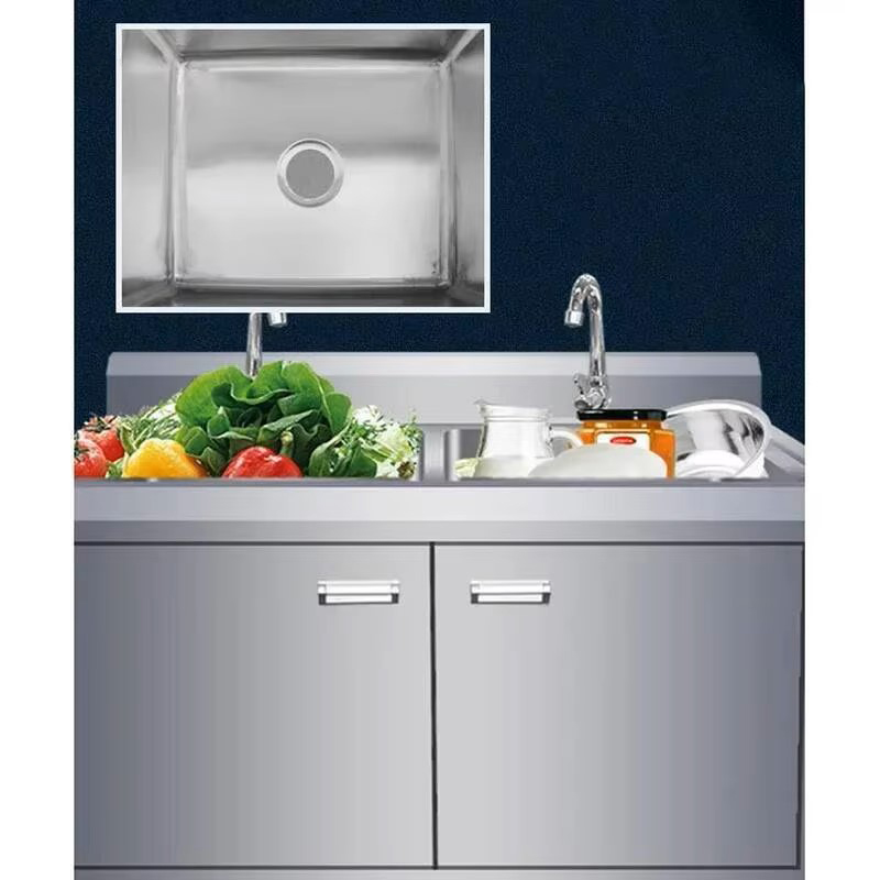 Коммерческие металлические кух – обзор и цена Commercial Kitchen Double Sink