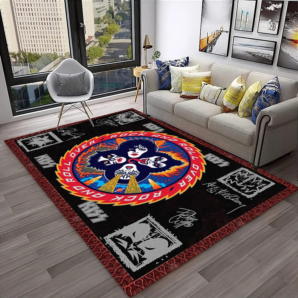 Ретро KISS Rock Band Ковер Ков – обзор и цена Commercial Kitchen Non Slip Flooring