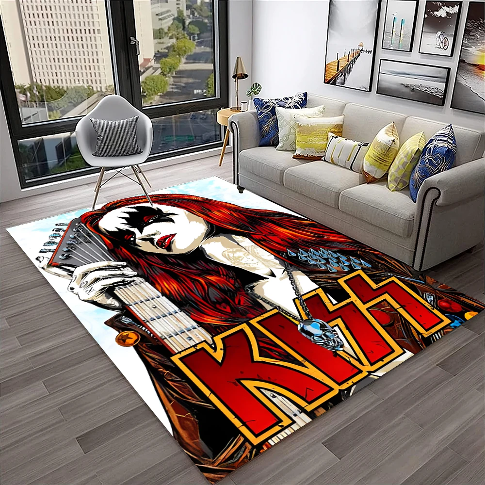 Ретро KISS Rock Band Ковер Ков – обзор и цена Commercial Kitchen Non Slip Flooring
