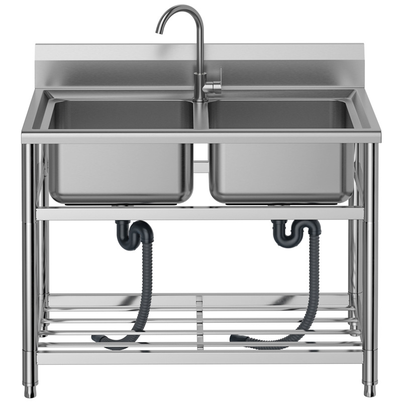Коммерческая мойка для рестора – обзор и цена Commercial Kitchen Double Sink