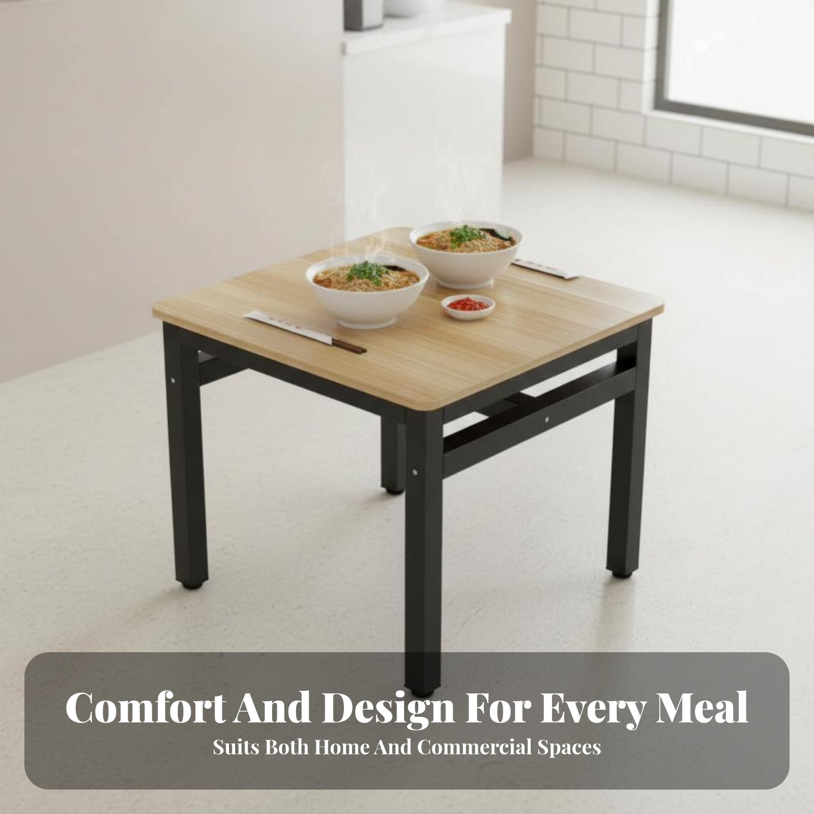 Квадратный стол с 4 стульями,  – обзор и цена Commercial Kitchen Set