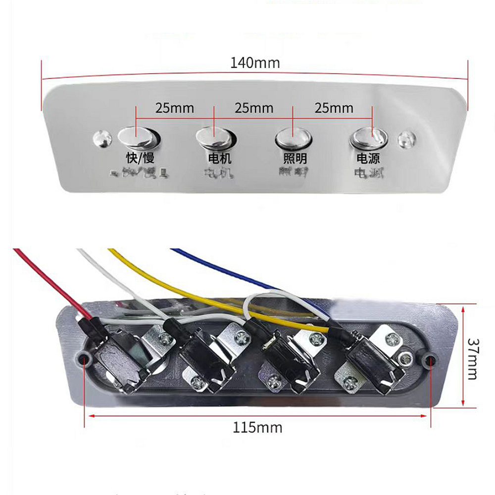 1 шт., 4-клавишный кнопочный п – обзор и цена Commercial Kitchen Range Hood