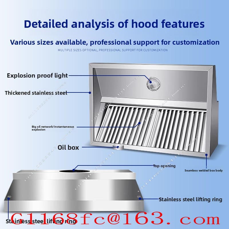 Вытяжка из нержавеющей стали д – обзор и цена Commercial Kitchen Exhaust Hood